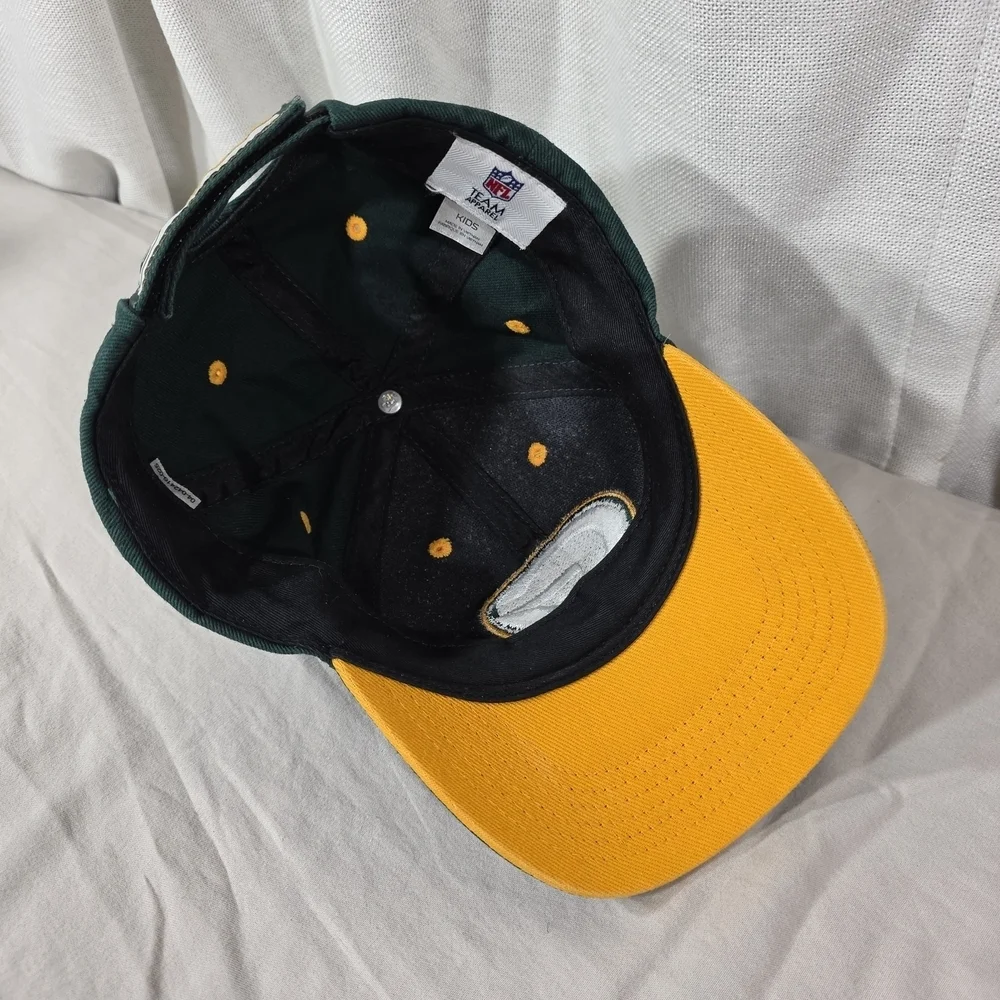 NFL Team Apparel Youth Green Bay Packers Adjustable Hat